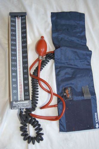 Baumanometer Wall-Mountable Blood Pressure Gauge w/ Patient Cuff