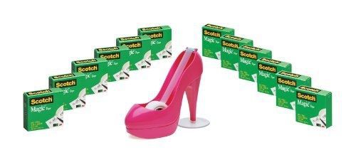 Scotch  3/4-Inch X 1000-Inch Magic Tape with Shoe Dispenser, 12-Pack -