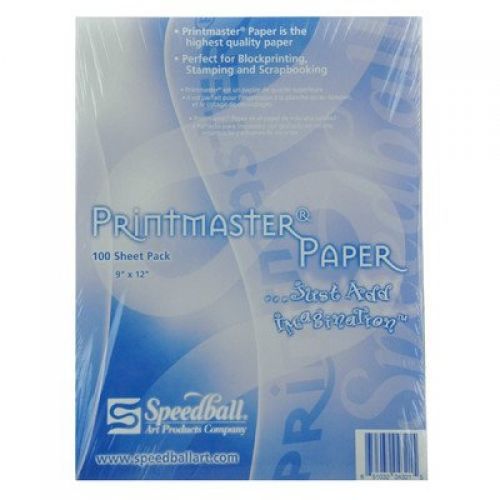 Speedball Print Master Block Printing Paper, 60 lb, 9 X 12 in, Pack of 100