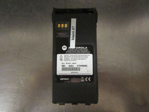 074 LOT OF 10 MOTOROLA RADIO BATTERIES NTN9858C SECURITY POLICE