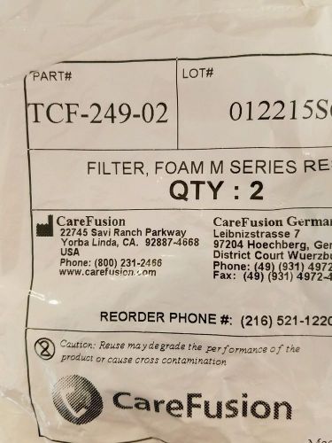 Foam Pollen Filter TCF-249-02 Qty 2 Per Package