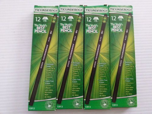 LOT 48 NEW Pencils  No #2 Dixon TICONDEROGA BLACK HB