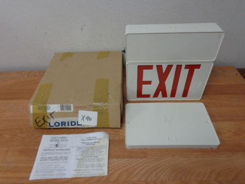 NEW LOT OF 4 CHLORIDE DESP2SU2CU 120/277V 2RG DKB Exit Sign w/Canopy Free Ship