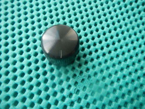 1Pcs shafts:6.0mmx25x20mm Aluminum STEREO VOLUME CONTROL KNOB BLACK New