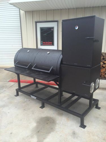 Concession stand porch bbq smoker / cooker / grill mounts directly to concession for sale