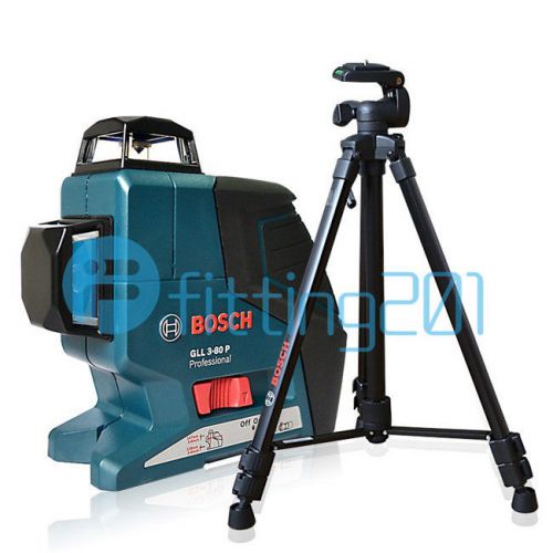 Bosch GLL3-80P Power Measuring Triple Plane 360-degree Self Leveling Line Laser