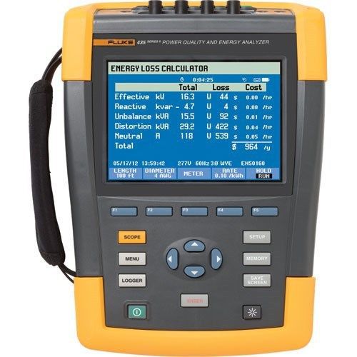 Fluke 437-II, 3-Phase 400 Hz Power Quality Kit