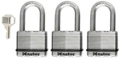 Master Lock Magnum, 3pk  2&#034;, Laminated Padlock With 1-1/2&#034; Shackle M5XTRILFCCSEN