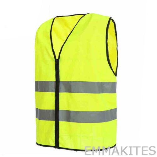 High visibility reflective vest zipper jacket 3 sizes for industrial working for sale