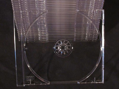 35 Clear Standard CD TRAYS INSERTS Replacements NEW Plastic Tray