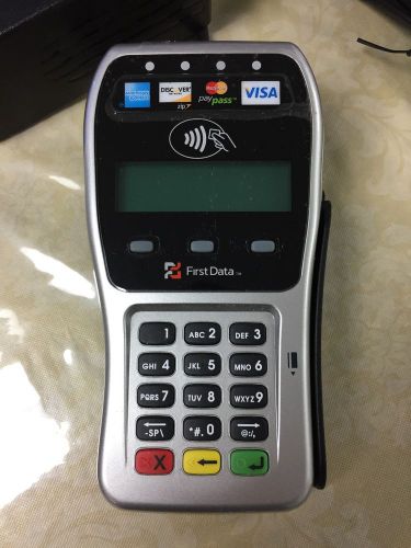First data fd100ti - unlocked credit card terminal with fd35 emv chip pin pad for sale