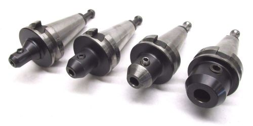 4 TECNARA, LYNDEX, YMZ CNC BT40 ENDMILL TOOLHOLDERS - 5/16&#034;, 3/8&#034;, 1/2&#034;, 3/4&#034;