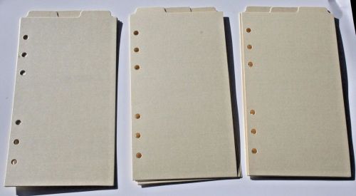 9 Shimmery Cream Filofax Personal Kate Spade size dividers subject top tab