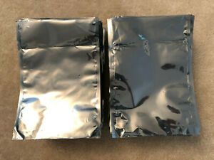 LOT 200 STATIC SHIELDING ESD ANTI-STATIC BAGS 5.5&#034; X 7.75&#034; OPEN TOP USED NICE