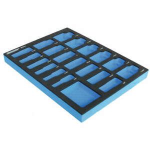 WESTWARD 6ZGV2 Black/Blue,Tool Storage Foam Inserts,EVA