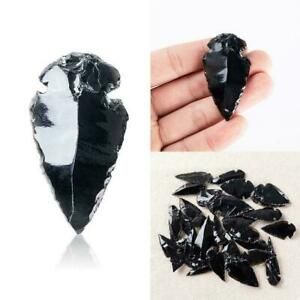 Stunning Obsidian Carved Arrow Head, Specimen. Healing Crystal x1PCS R2G0