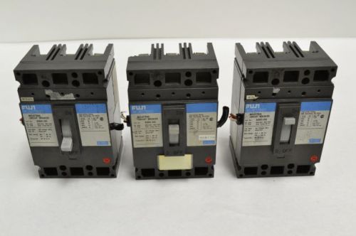 LOT 3 FUJI BU3EHC-020L CIRCUIT BREAKER 20A AMP 3P POLE 600V-AC 250V-DC B207951