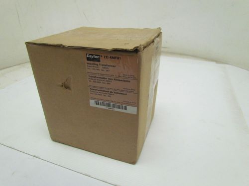 Dayton 4mtu1 isolating transformer in 120-240v out 24v rated power 500va for sale