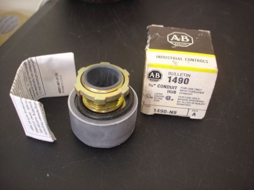 Nib ab 3/4&#034; conduit hub  ser a bulletin 1490 catalog no. 1490-n9 for sale