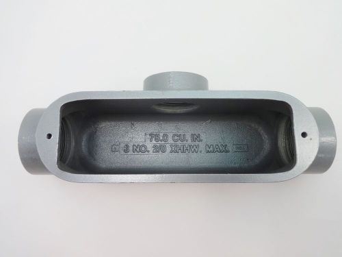 New killark ot-6m 2&#034; conduit body type t malleable iron duraloy 5 for sale