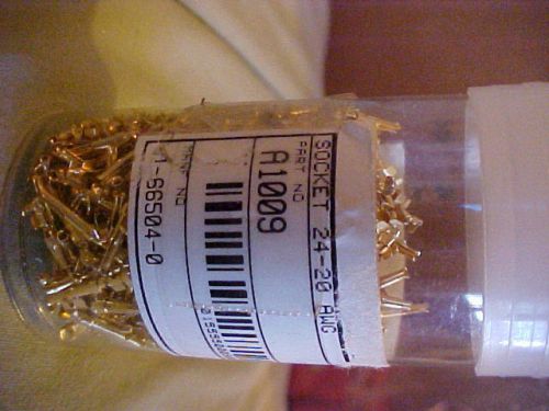 400+ Socket 24-20 AWG Manf. No. 1-66504-0 Part No. A1009 Gold Plated