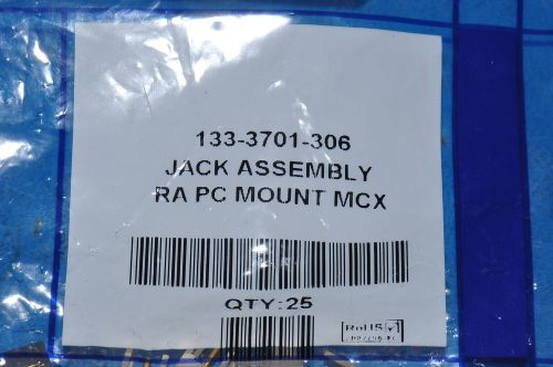 3-pcs jack mcx jack right angle 50 ohm pcb emerson 133-3701-306 1333701306 for sale