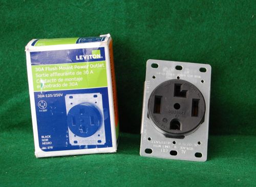 Leviton 278 Flush Mount Power Outlet 30A 125/250V 3P 4W