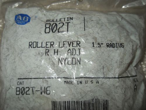 (Y6-3) 1 NIB ALLEN BRADLEY 802T-W6 LIMIT SWITCH ROLLER LEVER ARM