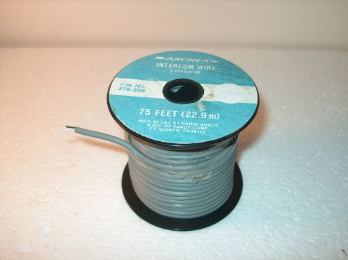 ARCHER INTERCOM WIRE 2 CONDUCTORS 70&#039; ROLL  278-559 **NEW**