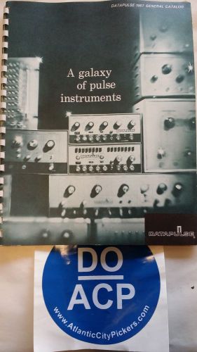 DATAPULSE MODEL 100 PULSE GENERATOR GENERAL CATALOG MANUAL R3S31