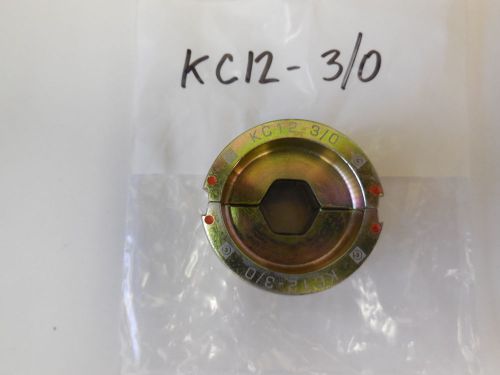 Greenlee kc12-3/0 &#034;u&#034; style copper die set for sale