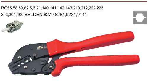 8.1,6.5,5.4,2.6,1.72mm2 Coaxial Cable Ratchet Crimping Crimper Plier