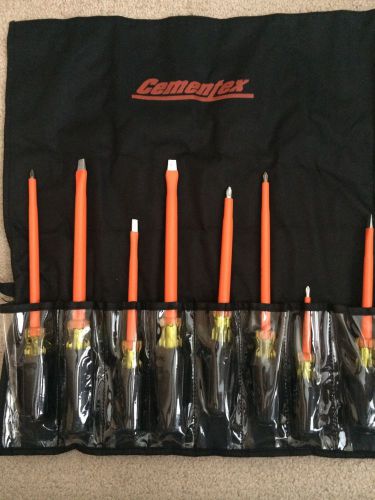 NEW CEMENTEX 8PCS INSULATED SCREWDRIVER SET