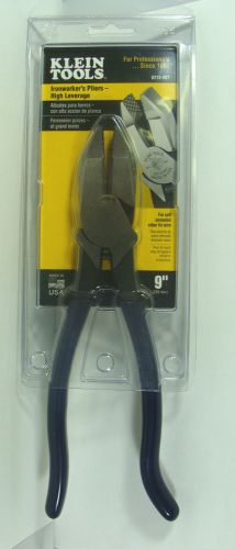 NEW Klein D213-9ST 9&#034; High Leverage Iron Worker&#039;s Pliers NEW