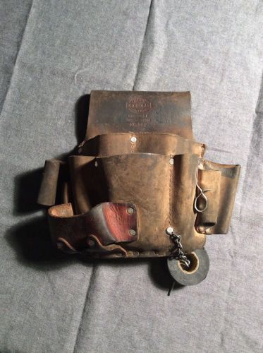 Vintage Nicholas Top Grain Cowhide Electrical Work Pouch, No. 500