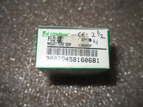 (V55-8) 1 LOT OF 4 NEW LITTELFUSE FLQ2-1/2 500VAC TIME DELAY FUSES