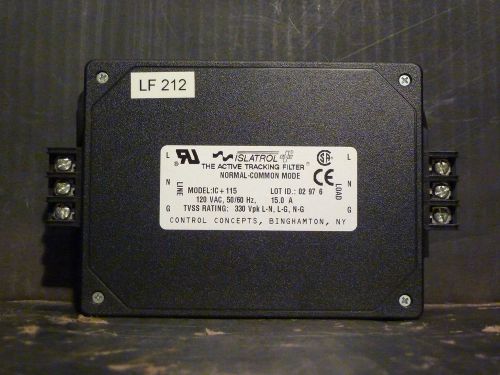 Control Concepts Islatrol Tracking Filter IC+115, 15A, 120 VAC