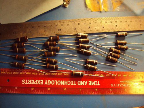 2B   25-Qty LOT CARBON COMP AB JAN  RC42GF  2 WATT 10-OHM