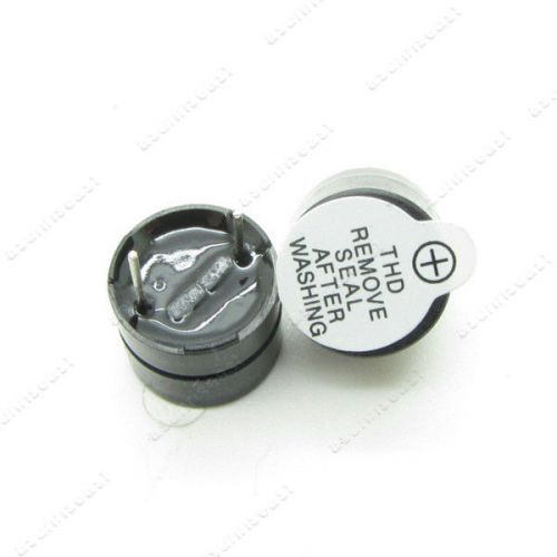 10PCS DC12V 12mm 80dB Active Buzzer Continous Sound Beep Alarm PCB Mounting 2Pin