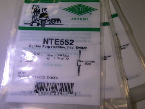 LOT of 96 - NTE552 DIODE 1A 600V NEW NIB