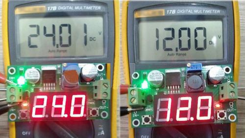 Buck step down converter module lm2596 voltage regulator led voltmeter pop casp for sale