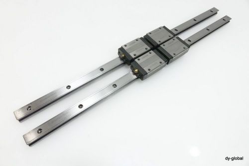 LM Guide SR15W2UU+460mm Used THK Linear Bearing CNC Route 2Rail 4Block NSK IKO