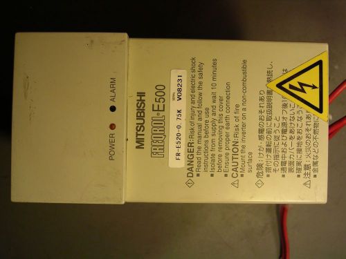 Mitsubishi Freqrol E500 AC Drive, # FR-E520-0.75K, 1 HP/240V