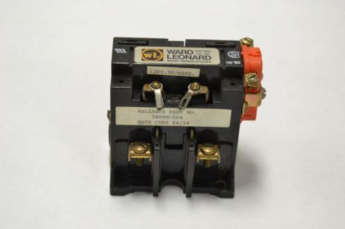 WARD LEONARD R001-7030-11 DC DRIVE CONTACTOR 600V-DC 40A 120V-AC B203888