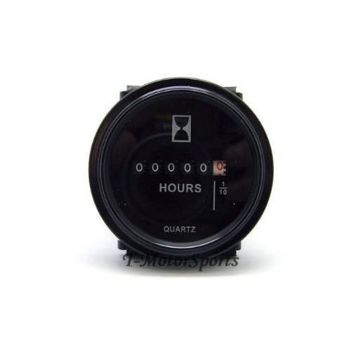 2&#034; quartz round back trim ring hour meter boat tractor generator engine mower for sale