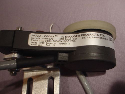 Accu-Coder by Encoder Products PN: TR1-U1R4-3600NV1QOC-F00 w/Mounting Brkt New