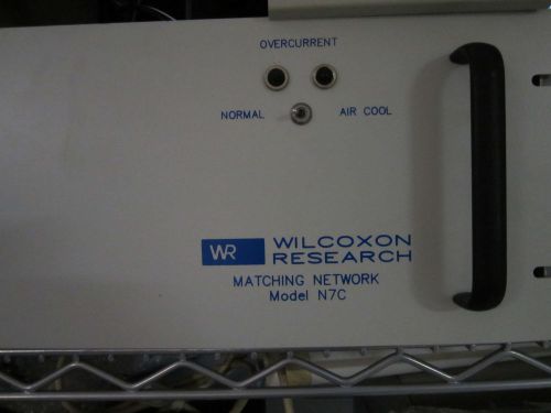 WILCOXON RESEARCH N7C MATCHING NETWORK PIEZO VIBRATION SHAKER TEST ACCELEROMETER