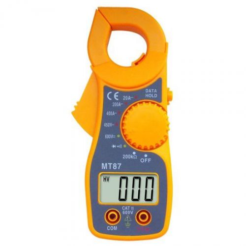 Portable Digital LCD Clamp Meter Ampere Ohm Tester Multi- Meter MT87