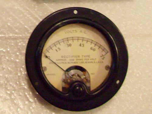 VINTAGE A.C. VOLTMETER RECTIFIER TYPE WORKING