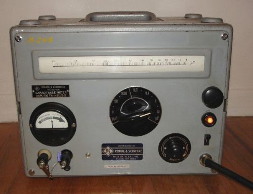 VINTAGE ROHDE &amp; SCHWARZ KARU 510 CAPACITANCE METER !!!